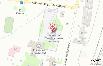 Детский сад №42, Аленький цветочек, п.г.т. Нижние Вязовые на карте