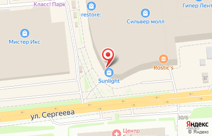 Ювелирный салон Sunlight в Свердловском районе на карте