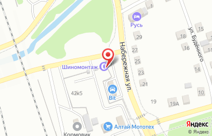 Шиномонтажная мастерская на Октябрьской улице на карте