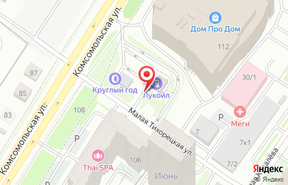 Шиномонтажная мастерская на Комсомольской на карте