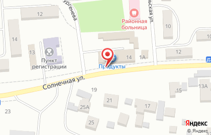 Магазин хозтоваров Мойдодыр на Солнечной улице на карте