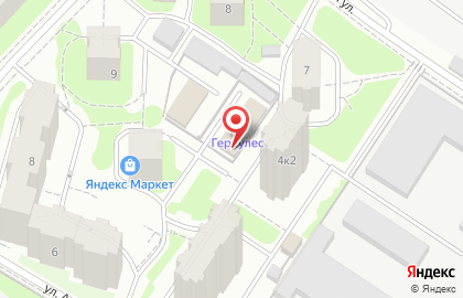 Спортивный клуб Геркулес на Московской улице на карте