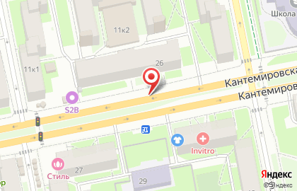 Общежитие, СПбГПМУ на Кантемировской улице на карте