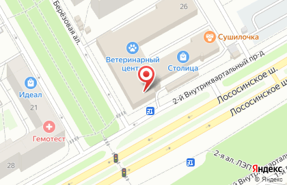 Аптека ЛекОптТорг в Петрозаводске на карте