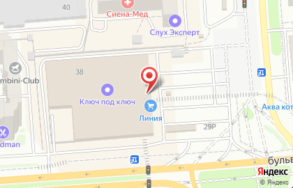 Гипермаркет Линия в Воронеже на карте