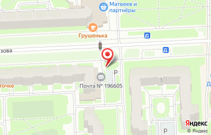 Пушкинский район Киоск по продаже фруктов и овощей на улице Генерала Хазова на карте