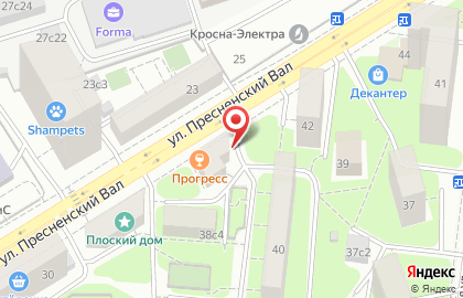Магазин АвтоСтоп на улице Пресненский Вал на карте