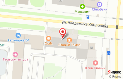 Аптека Бюджетная на улице Академика Книповича на карте