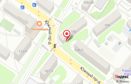 Минимаркет на Южной улице на карте
