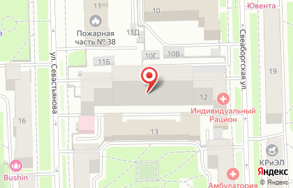 Медицинский центр Ладья на Свеаборгской улице на карте