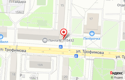 Магазин Наш маркет в Южнопортовом районе на карте