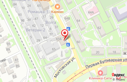 Кафе Националь на Московской улице на карте