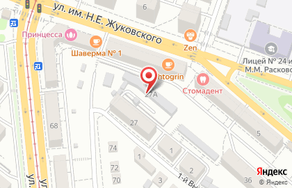 Строительная фирма Каркас в Кировском районе на карте