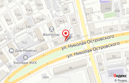 Супермаркет Пятёрочка на улице Николая Островского на карте