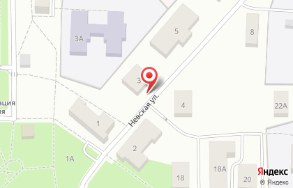 Амбулатория на улице Невская на карте