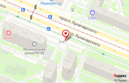 Автостоянка в Санкт-Петербурге на карте