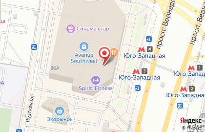 Магазин Восточный караван на проспекте Вернадского на карте