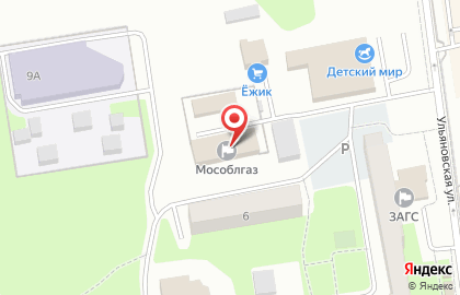 Мособлгаз в Москве на карте