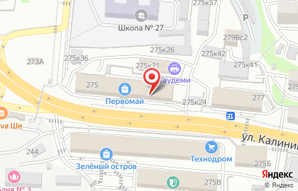 Банкомат Банк ВТБ24, филиал в г. Владивостоке на улице Калинина, 275 на карте