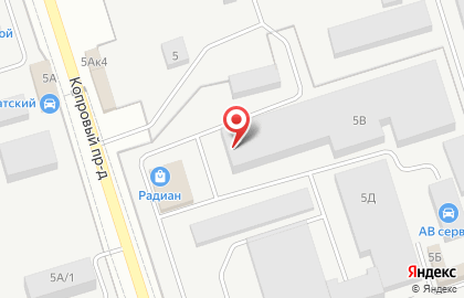 Торгово-производственная компания Радиан на Автозаводской улице на карте