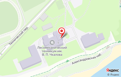 Череповецкий лесомеханический техникум им. В.П. Чкалова на карте