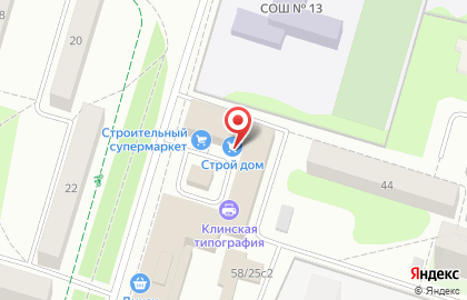 Тон в Бородинском проезде на карте