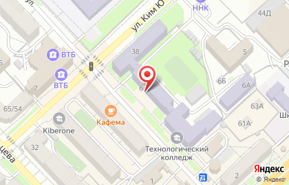 Учебный салон-парикмахерская Пчелка в Центральном районе на карте