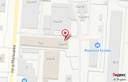 ДС в проезде Мальцева на карте