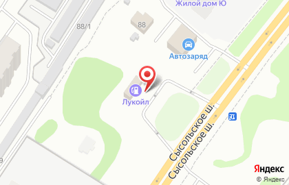 АЗС Лукойл на Сысольском шоссе на карте
