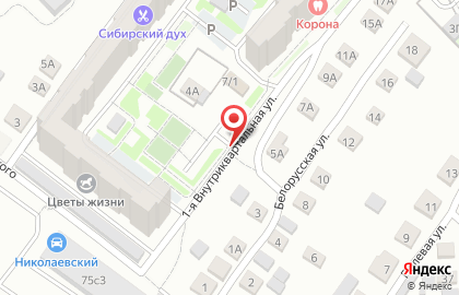 Автостоянка в Красноярске на карте