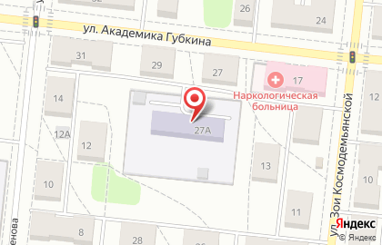 Детский сад №71 на улице Академика Губкина на карте