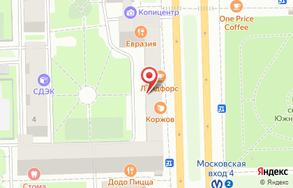 Студия натяжных потолков Палитра на Московском проспекте на карте