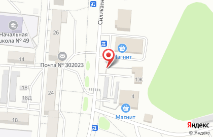 Автостоянка в Орле на карте