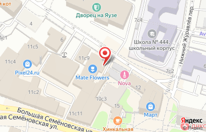 Китайский визовый центр в Москве на карте