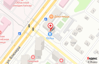 Магазин цветов 15 Роз в Советском районе на карте