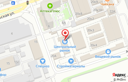 Садово-хозяйственный магазин на Октябрьской улице на карте