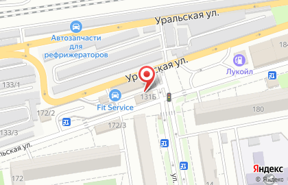 Автомойка самообслуживания на Уральской улице, 131Б на карте