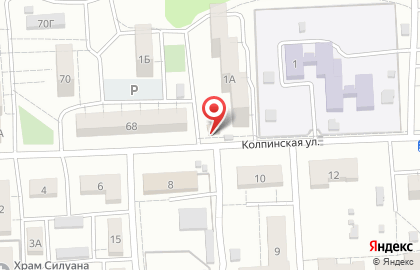 Продовольственный магазин в Дзержинском районе на карте
