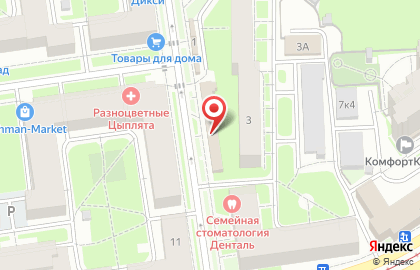 Магазин товаров для дома в Карельском переулке на карте