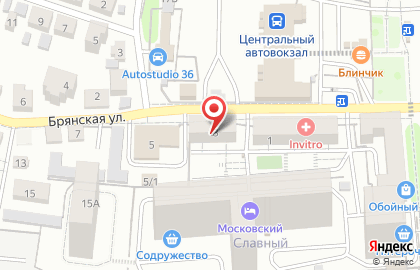 Сервисный центр S-service-36 на Брянской улице на карте