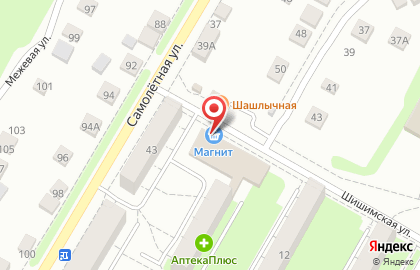 Супермаркет Магнит в Чкаловском районе на карте