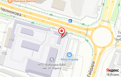 Балтийский Федеральный Университет им. И. Канта на улице Гайдара, 6 к с на карте