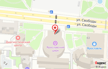Ярославский государственный цирк на карте