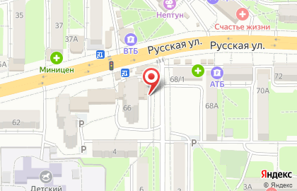 Магазин овощей и фруктов Дальфрукт в Советском районе на карте