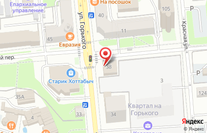 Центр паровых коктейлей the ДЫМ на улице Максима Горького на карте