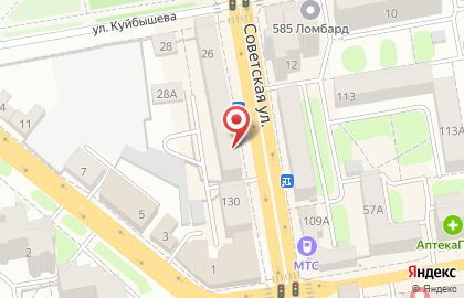 Ателье Грация на Советской улице на карте