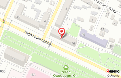 Сеть супермаркетов Магнит на Парковом проспекте на карте