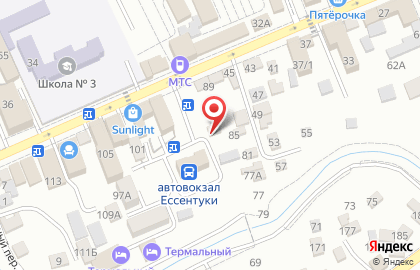 Кафетерий на улице Гагарина на карте