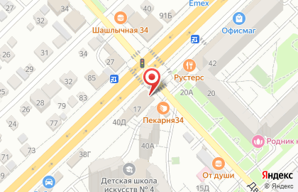 Цветочная лавка Катюша в Центральном районе на карте