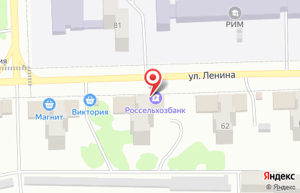 Россельхозбанк в Саранске на карте